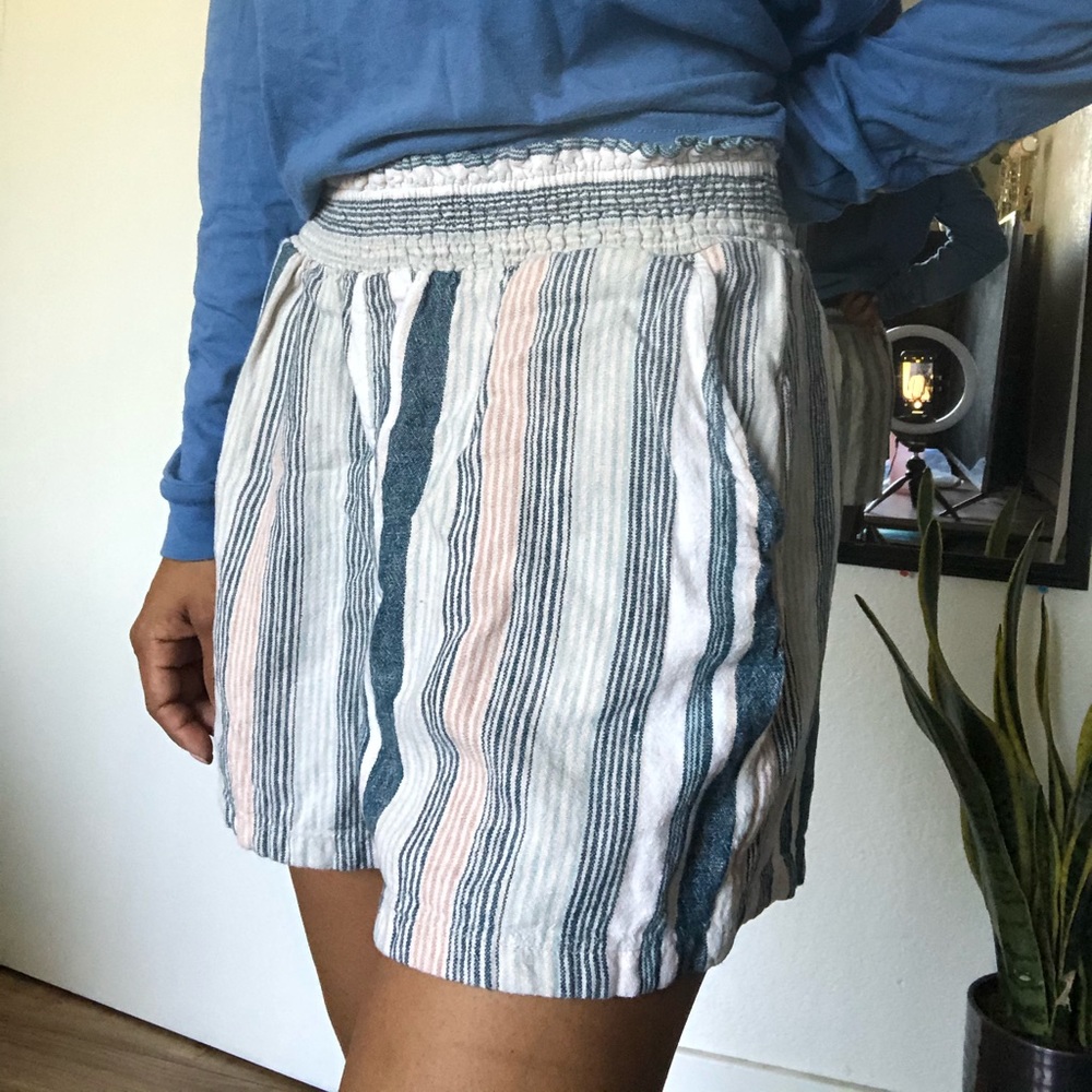 Striped cotton shorts perfect for beach